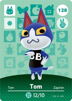 TOM #128 ANIMAL CROSSING Series 2 AUTHENTIC Nintendo Amiibo Card US VERSION