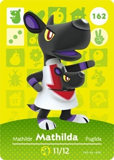 MATHILDA #162 ANIMAL CROSSING Series 2 AUTHENTIC Nintendo Amiibo Card US VERSION