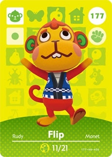 FLIP #177 ANIMAL CROSSING Series 2 AUTHENTIC Nintendo Amiibo Card US VERSION