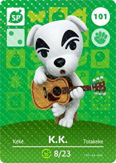 K.K. #101 Authentic Animal Crossing NIntendo US Version Series 2 Unscanned