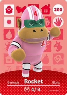 ROCKET #200 ANIMAL CROSSING Series 2 AUTHENTIC Nintendo Amiibo Card US VERSION