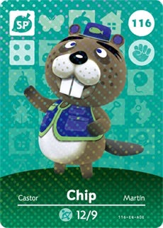 CHIP #116 ANIMAL CROSSING Series 2 AUTHENTIC Nintendo Amiibo Card US VERSION